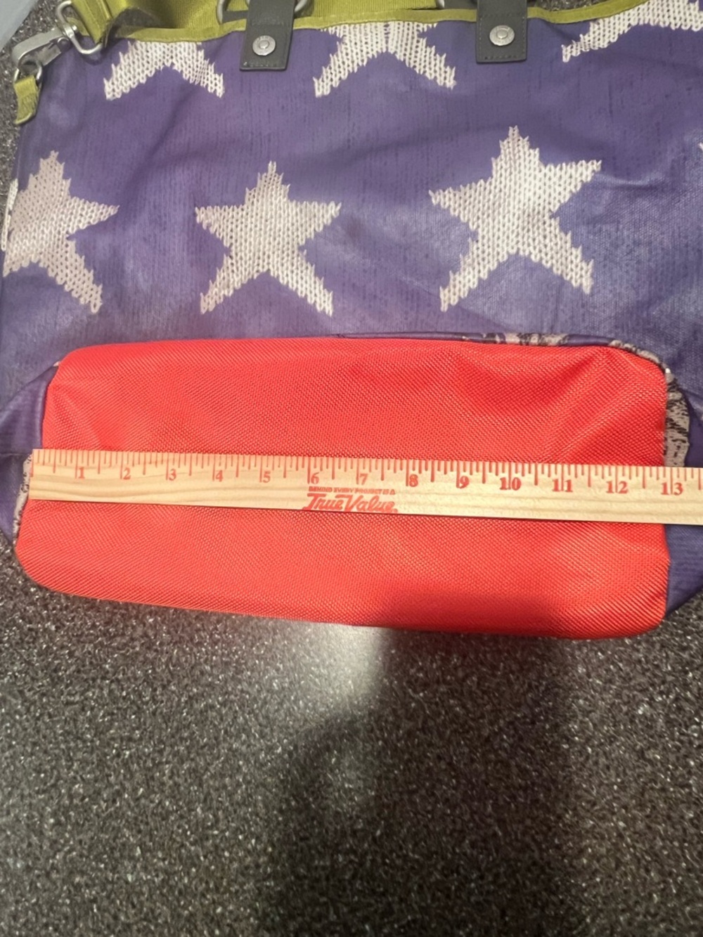 George Gina & Lucy ‘Big Star’ Purple Canvas Handbag - Bright Pink Star Applique - Picture 15 of 16